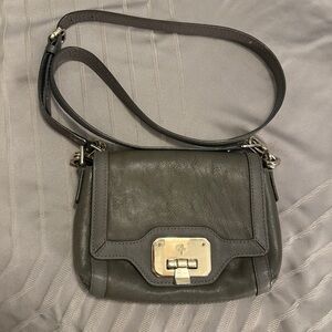 Cole Haan Gray Green Leather crossbody bag